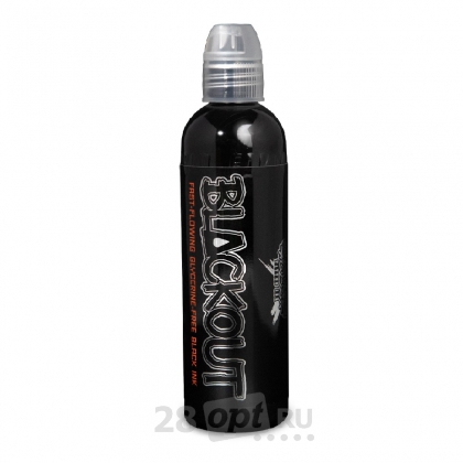 Краска для художественной татуировки World Famous Tattoo Ink, Blackout, 30 мл