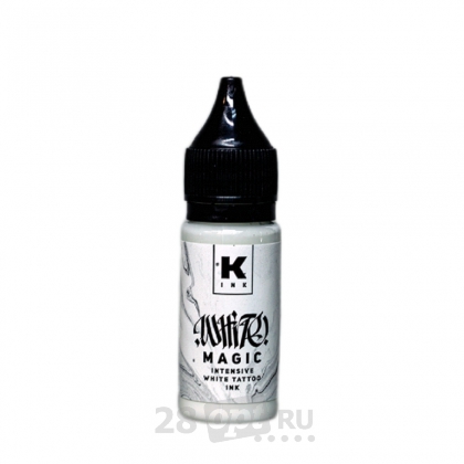 Краска для художественной татуировки КРАСКА Tattoo Ink, White Magic intensive White, 15 мл