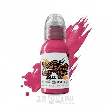 Краска для художественной татуировки  World Famous Tattoo Ink, Paraguay Pink, 15 мл