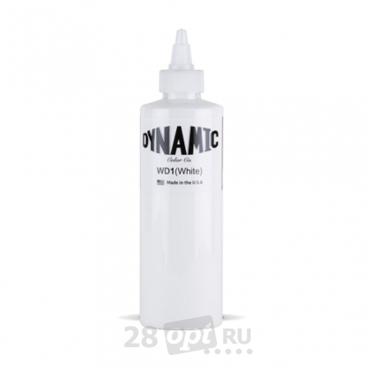 Краска для художественной татуировки Dynamic Colors White - Белый, 240 мл