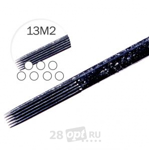 Иглы для художественной татуировки Black Bird, Magnum Special 13, блистер 5 шт.