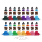 Сет красок для художественной татуировки World Famous Tattoo Ink, Hori Hui Taiwanese Ink, 30 мл