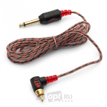 RCA-корд для тату-машинки Bishop, Red, Правоугольный