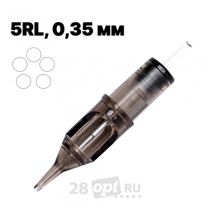 Картриджи для художественной татуировки EZ Filter FC-1205RLMT, Round Liner 5, 0,35 мм, коробка 10 шт.