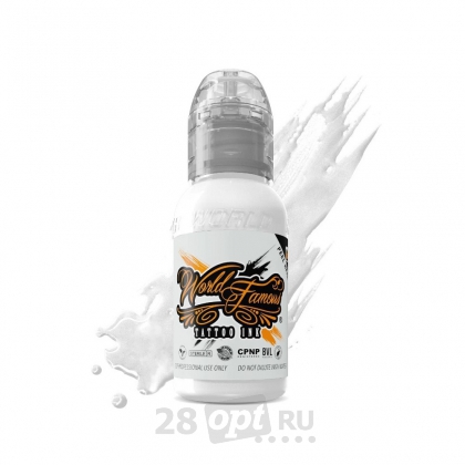 Краска для художественной татуировки World Famous Tattoo Ink, White House, 30 мл